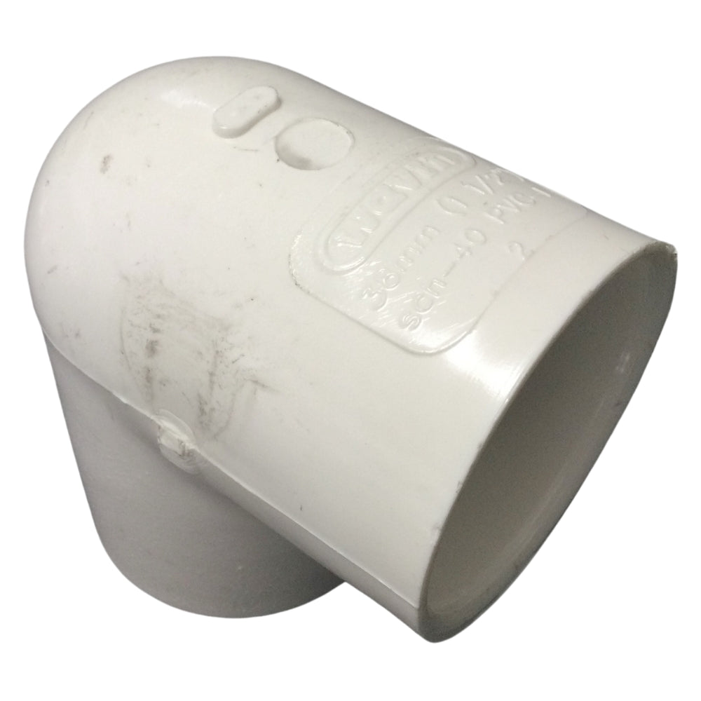 CODO 90° PVC 38MM-1 1/2 PULGADAS PRESION SCH-40 C/C