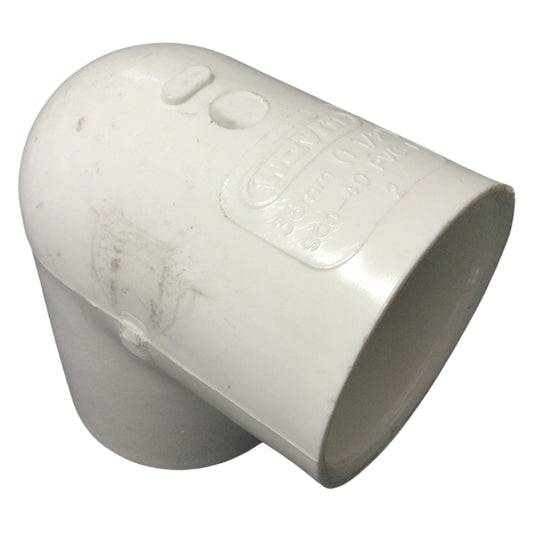CODO 90° PVC 38MM-1 1/2 PULGADAS PRESION SCH-40 C/C