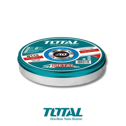 SET DE 10 DISCOS CORTE METAL 4-1/2 PULGADASX3/64 PULGADASX7/8 PULGADAS PLANO TOTAL TAC2211155