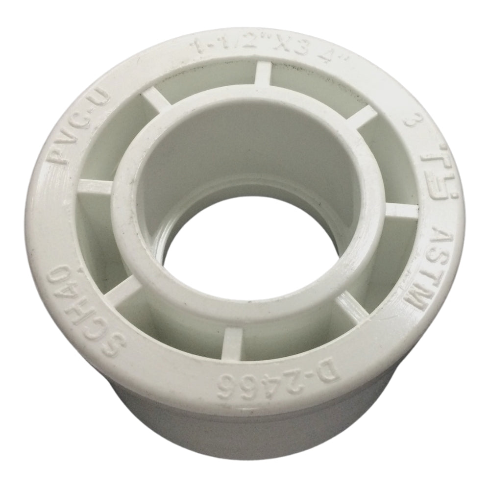REDUCCION PVC 1-1/2 PULGADAS X 3/4 PULGADAS SCH-40