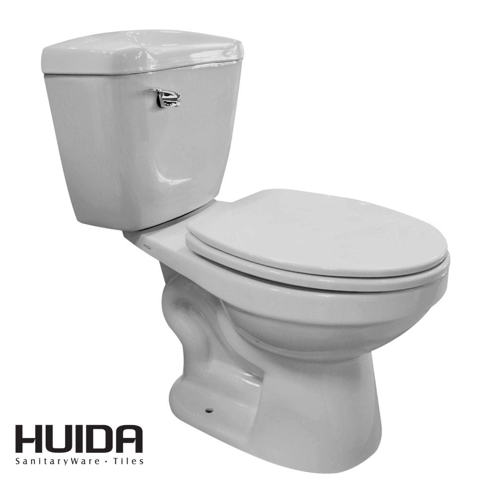 INODORO DOS PIEZAS ELONGADO COLOR GRIS HUIDA