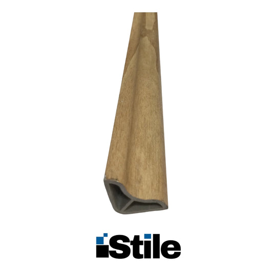 MOLDURA ESQUINERA PARA PISO PVC-SPC ROBLE MARRON INDIO 2400X28X15MM SPC-HYW-73057