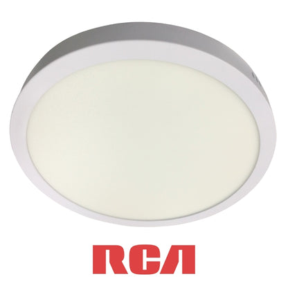 PANEL LED SUPERFICIAL REDONDA 24W LUZ CALIDA 3000k 85-277V RCA (RLCRLW24W)