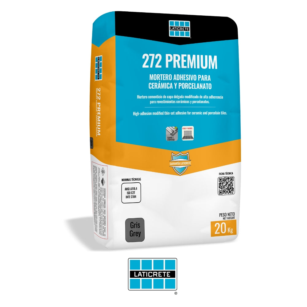 PEGAMENTO PARA CERAMICA LATICRETE 272 DRYBOND GRIS 20 KG