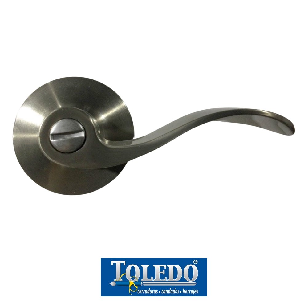 CERRADURA DE LEVER MERIDA  LLAVE-BOTON SATIN NIQUEL TOLEDO CV1900-ME-US15