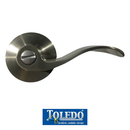 CERRADURA DE LEVER MERIDA  LLAVE-BOTON SATIN NIQUEL TOLEDO CV1900-ME-US15