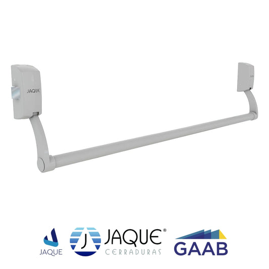 BARRA ANTIPANICO TIPO PALANCA PUSH GRIS RESISTENTE AL FUEGO 90 MIN CON BARRA GRIS