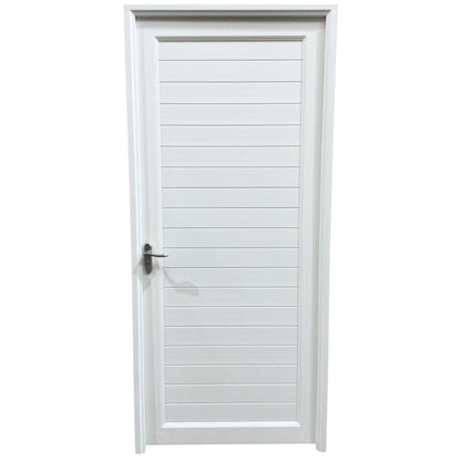PUERTAS UPVC 3X7 CON MARCO 75MM BLANCO DERECHO PG03 CON BISAGRAS Y CERRADURA