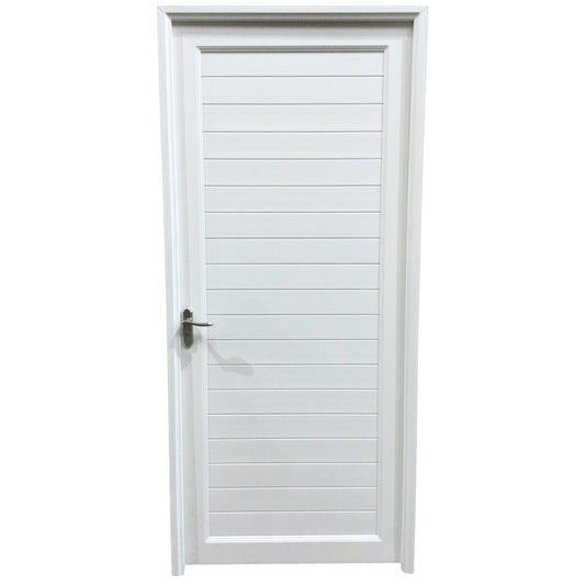 PUERTAS UPVC 3X7 CON MARCO 75MM BLANCO DERECHO PG03 CON BISAGRAS Y CERRADURA