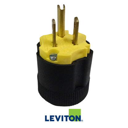 CONECTOR ELECTRICO MACHO 15A/125V CAUCHO NEGRO NEMA 5-15P