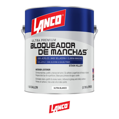 PINTURA BASE BLOQUEADOR DE MANCHAS STAIN KILLER GALON WP039-4 LANCO