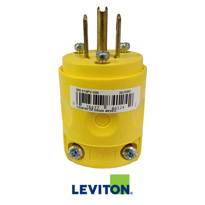 CONECTOR MACHO CON TIERRA PVC 15A/125V NEMA 5-15P