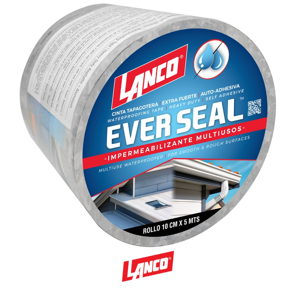 CINTA AUTOADHESIVA IMPERMEABILIZANTE ALUMINIO 20CM X 5M ES4499-18 LANCO