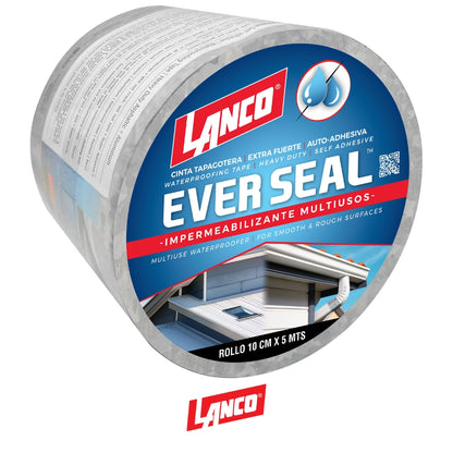 CINTA AUTOADHESIVA IMPERMEABILIZANTE ALUMINIO 20CM X 5M ES4499-18 LANCO