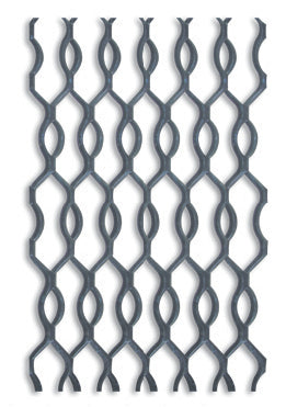 LAMINA HIERRO NEGRO DESPLEGADA 4' X 8' CAL 1/8 IN (ESPESOR 3 MM) BARROCO