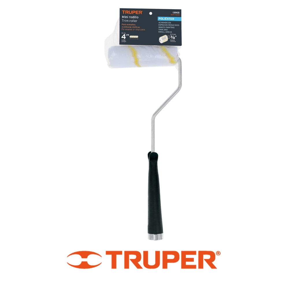 MINI RODILLO (7) TRUPER 4"X3/8" NYLON