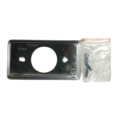 TAPA TOMA DOBLE METAL 2 PULGADAS X 4 PULGADAS