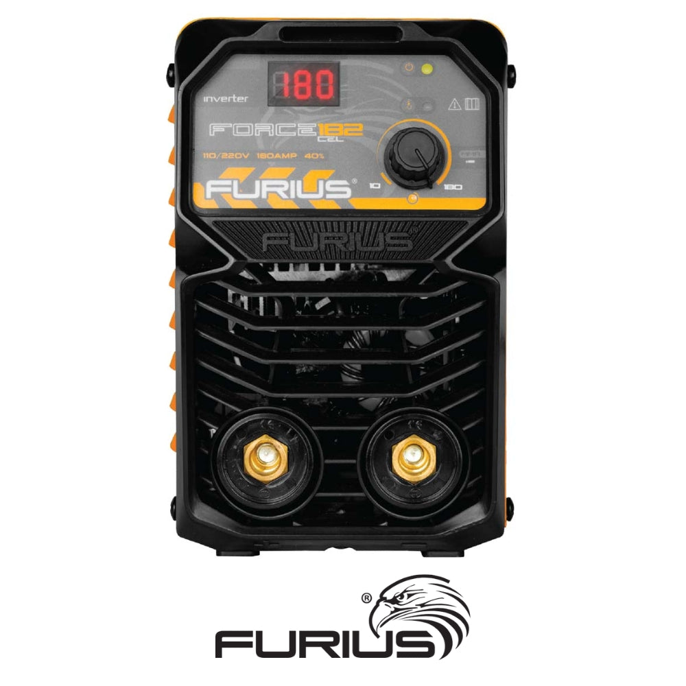 SOLDADOR INVERSOR FURIUS FORCE 182 CELLULOSIC MINI - 180A 110/220V