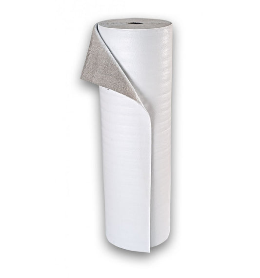 AISLANTE DE ESPUMA SUPERIOR ALUMINIO INFERIOR BLANCO 4X125 PIES X 3MM OR