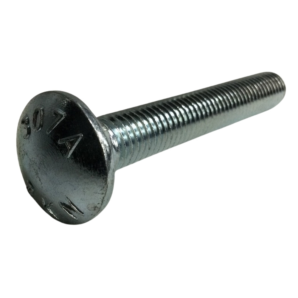 PERNO DE CARRUAJE ZINCADO ACERO GRADO 2 1/2 PULGADAS-13 x 3-1/2 PULGADAS ROSCA ESTANDAR
