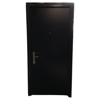 PUERTA MULTIPUNTOS GALVANIZADA SEATTLE 3 X 7 PIES ACABADO NEGRO DERECHA SECURE