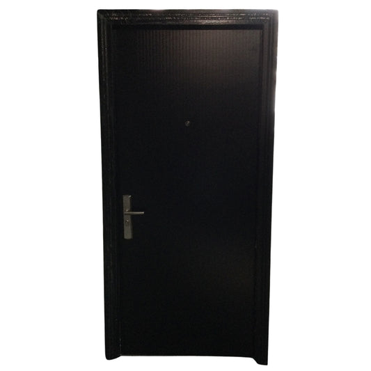 PUERTA MULTIPUNTOS GALVANIZADA SEATTLE 3 X 7 PIES ACABADO NEGRO DERECHA SECURE
