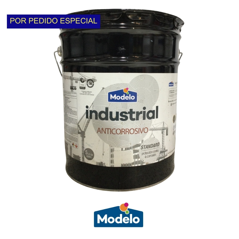 PINTURA ANTICORROSIVA INDUSTRIAL ROJO OXIDO 5 GL19100-0000-05 MODELO