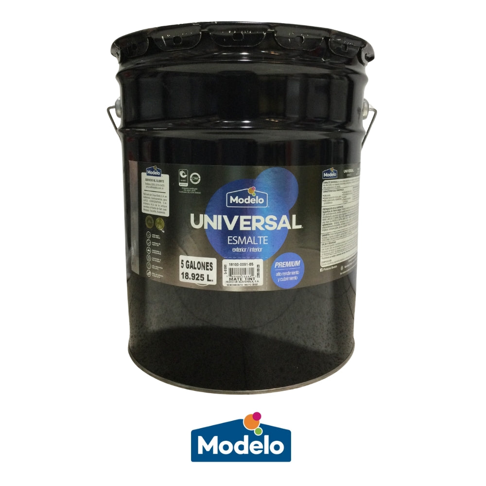 PINTURA ESMALTE MATE UNIVERSAL TINT 5GL 18100-0091-05 MODELO