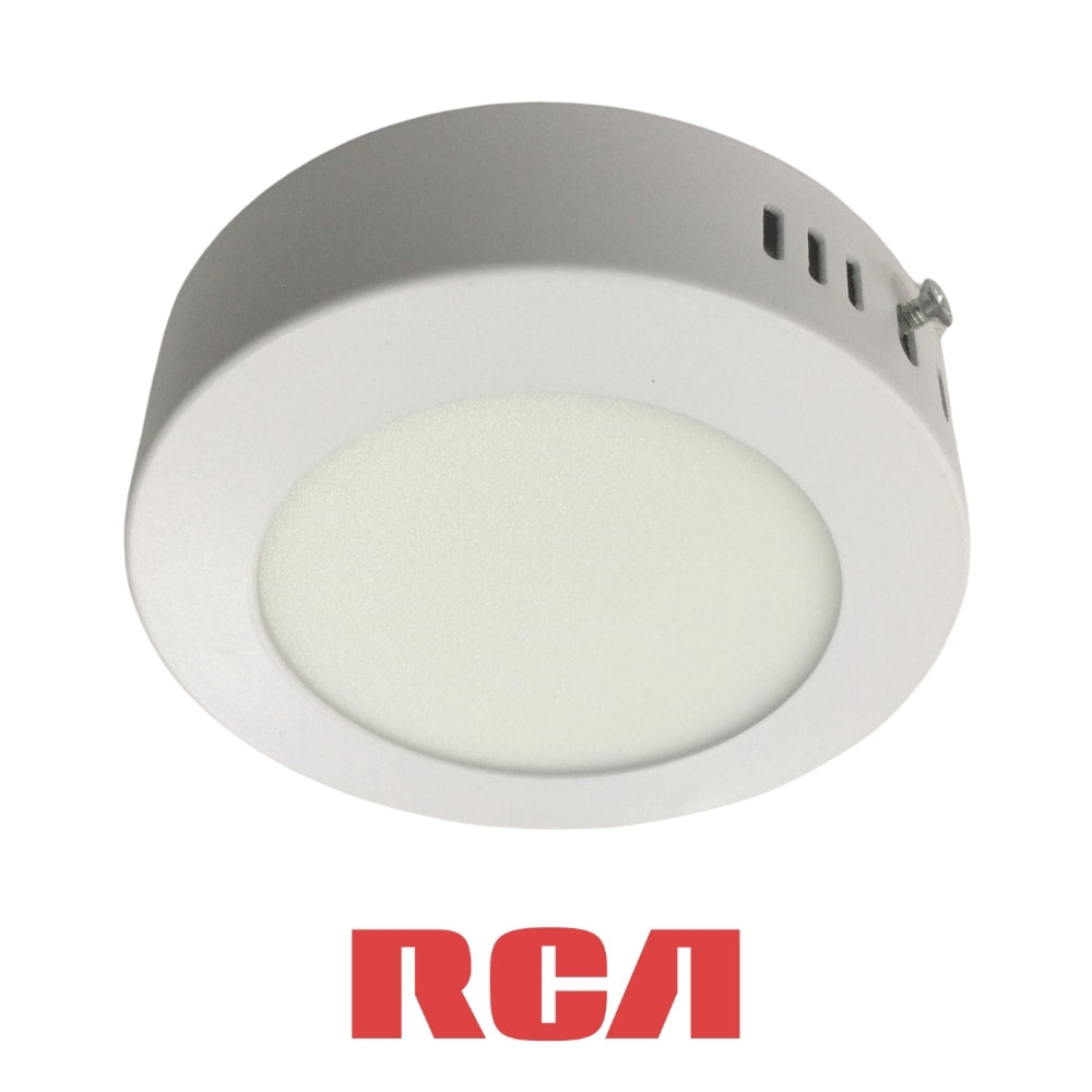 PANEL LED SOBREPUESTO REDONDO LUZ DIA 6W 85-277V 390LM RCA (RLCRLD6W)