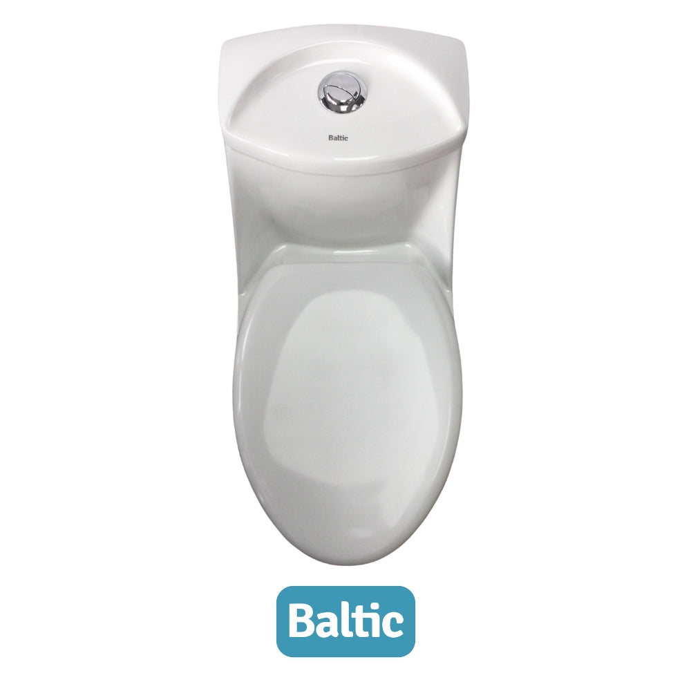 INODORO UNA PIEZA ELONGADO COLOR BLANCO BALTIC OCEANUS SR-1001