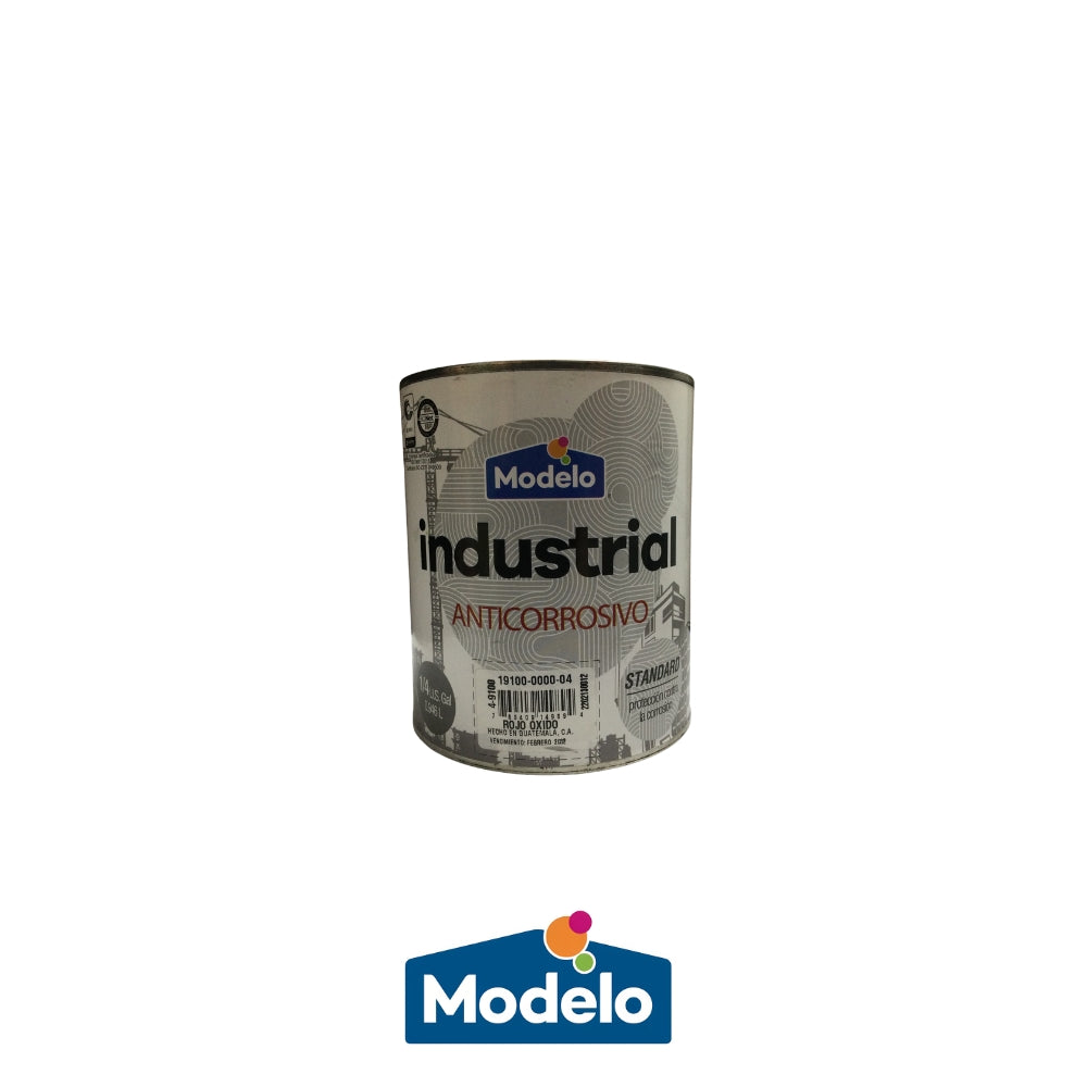 PINTURA INDUSTRIAL ANTICORROSIVA ROJO OXIDO 1/4 19100-0000-04 MODELO