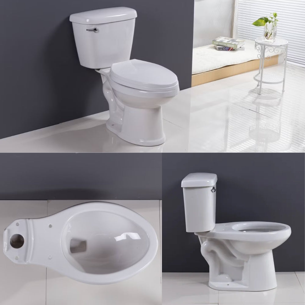 INODORO DOS PIEZAS REDONDO COLOR BLANCO BALTIC SR 139A