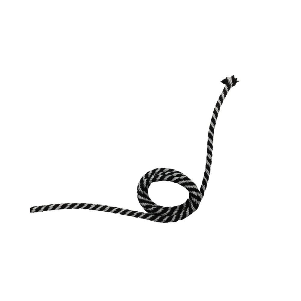 CUERDA SUPERIOR NAUTICA N° 10 BLANCO/NEGRO METRO LINEAL