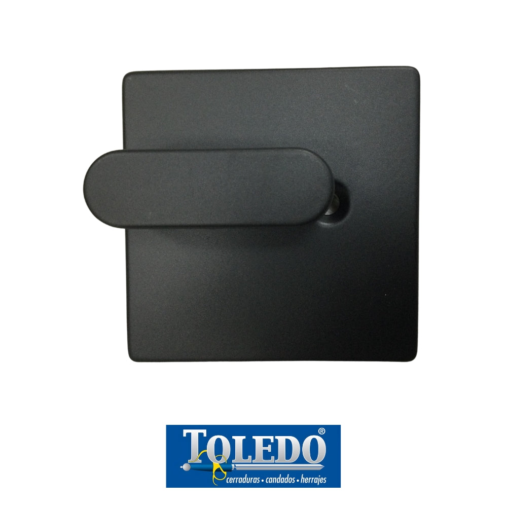 CERRADURA DEADBOLT MODELO LUGO CUADRADO ACABADO NEGRO
