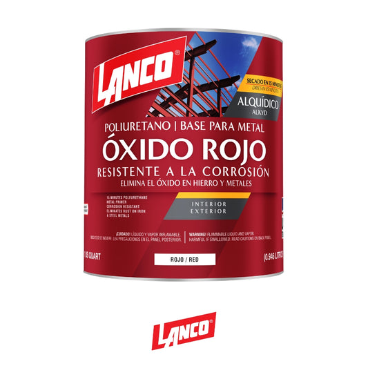 PINTURA METAL PRIMER ROJO 15 MIN 1/4 MM105-5 LANCO