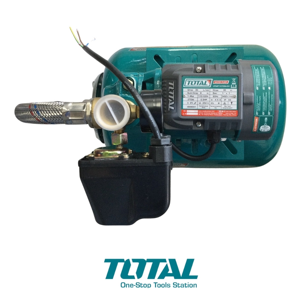 BOMBA DE AGUA PERIFERICA 1/2HP 1 PULGADAS X 1 PULGADAS CON TANQUE DE PRESION TOTAL UTWP13706A-24
