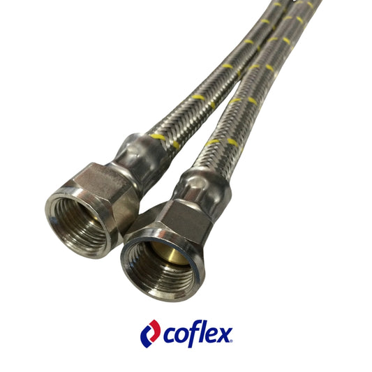 MANGUERA FLEXIBLE PARA GAS 3/8 PULGADAS FLARE X 3/8 PULGADAS FLARE X 200CM AG-B200