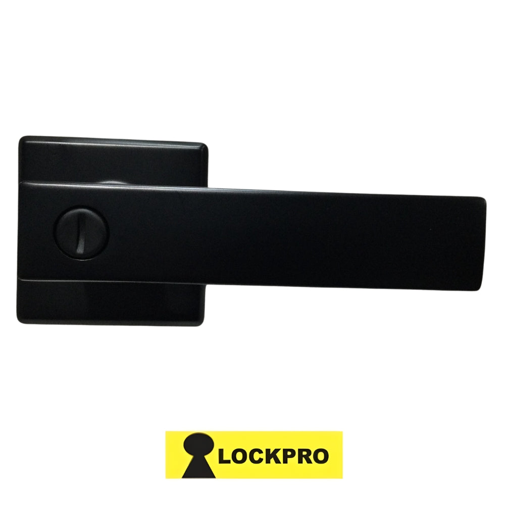 CERRADURA DE MANIJA DE BAÑO NEGRO MATE 50240-BK LOCKPRO