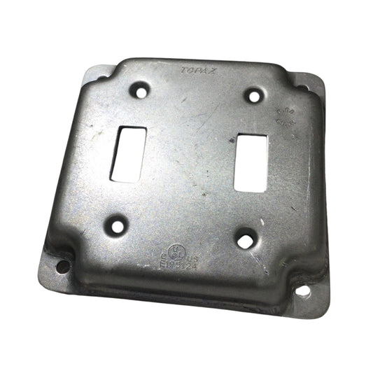 TAPA DE SWITCH DOBLE METAL RS5