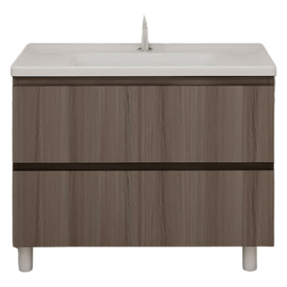 MUEBLE DE BAÑO EN PLYWOOD LAMINADO CON LAVAMANO Y GRIFERIA 2 GAV 0.90X0.46X0.86 M COLOR YK201-C4 MOD. YKL-V007 PLY