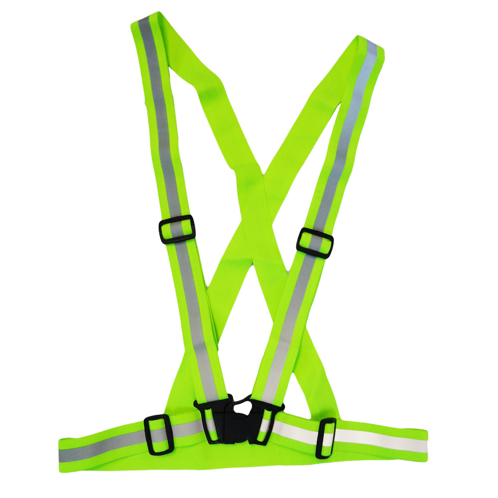 CHALECO TIPO FAJA CON CINTA REFLECTIVA AJUSTABLE