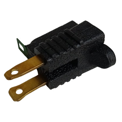 ADAPTADOR ELECTRICO POLARIZADO NEGRO DE 3 A 2