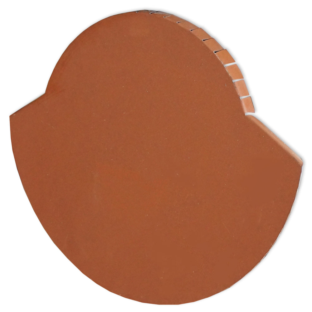 TAPA CABALLETE PARA TEJA METALICA 4 PIES ACABADO TERRACOTA TEJAGALA