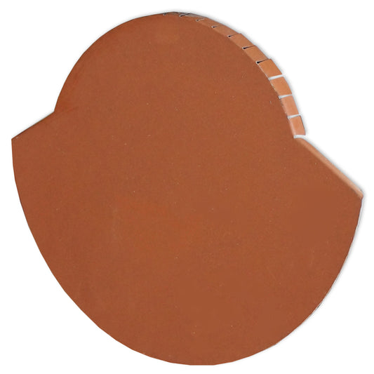 TAPA CABALLETE PARA TEJA METALICA 4 PIES ACABADO TERRACOTA TEJAGALA