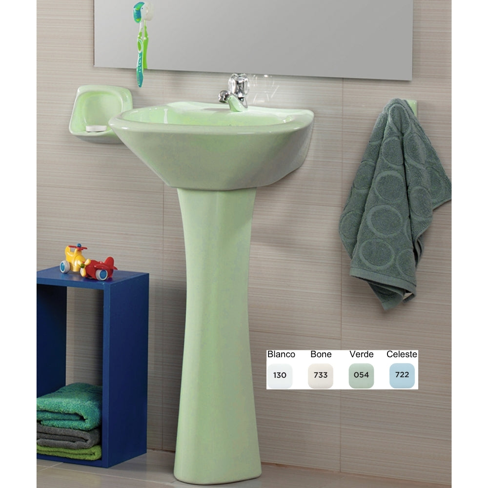 PEDESTAL STANDARD PARA LAVAMANOS VERDE MIST EDESA