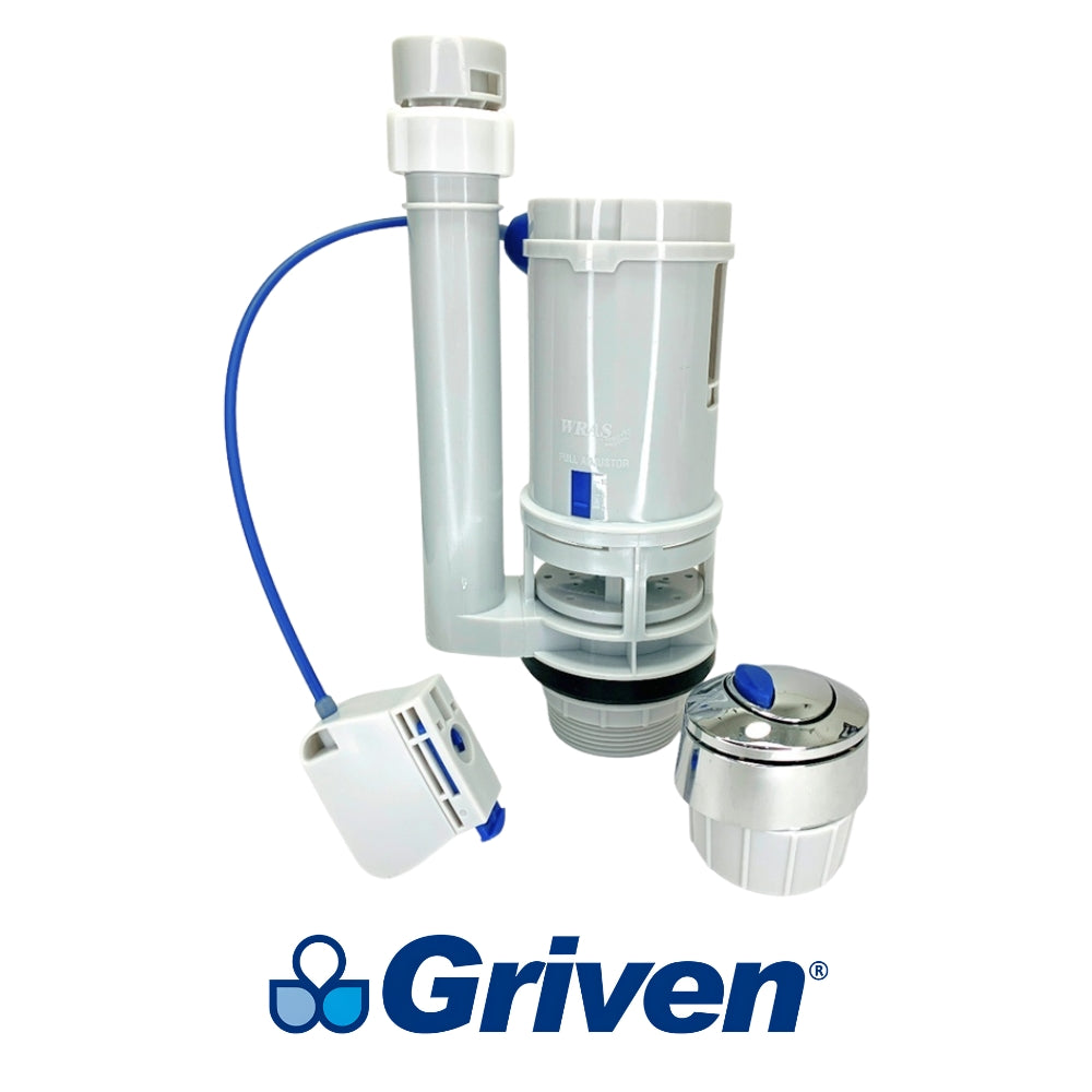 VALVULA DE DESCARGA DUAL PARA TANQUE DE INODORO GRIVEN GRV-DTSET-FSHV