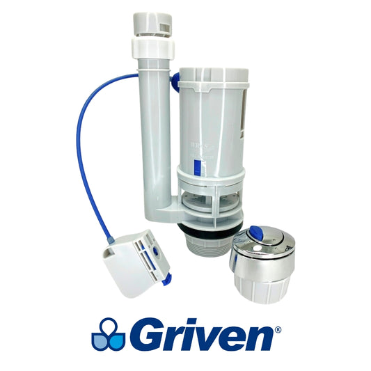 VALVULA DE DESCARGA DUAL PARA TANQUE DE INODORO GRIVEN GRV-DTSET-FSHV