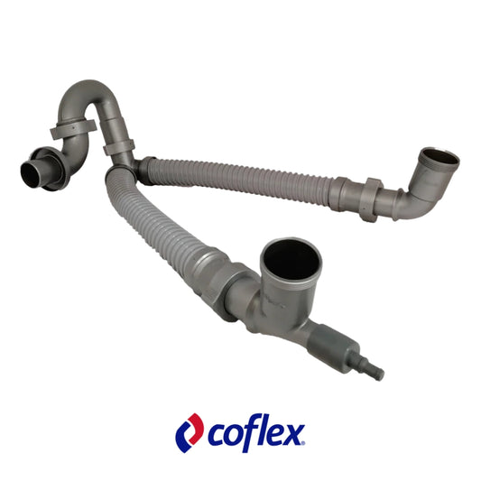 TRAMPA FLEXIBLE DOBLE PARA FREGADOR (TF-110)