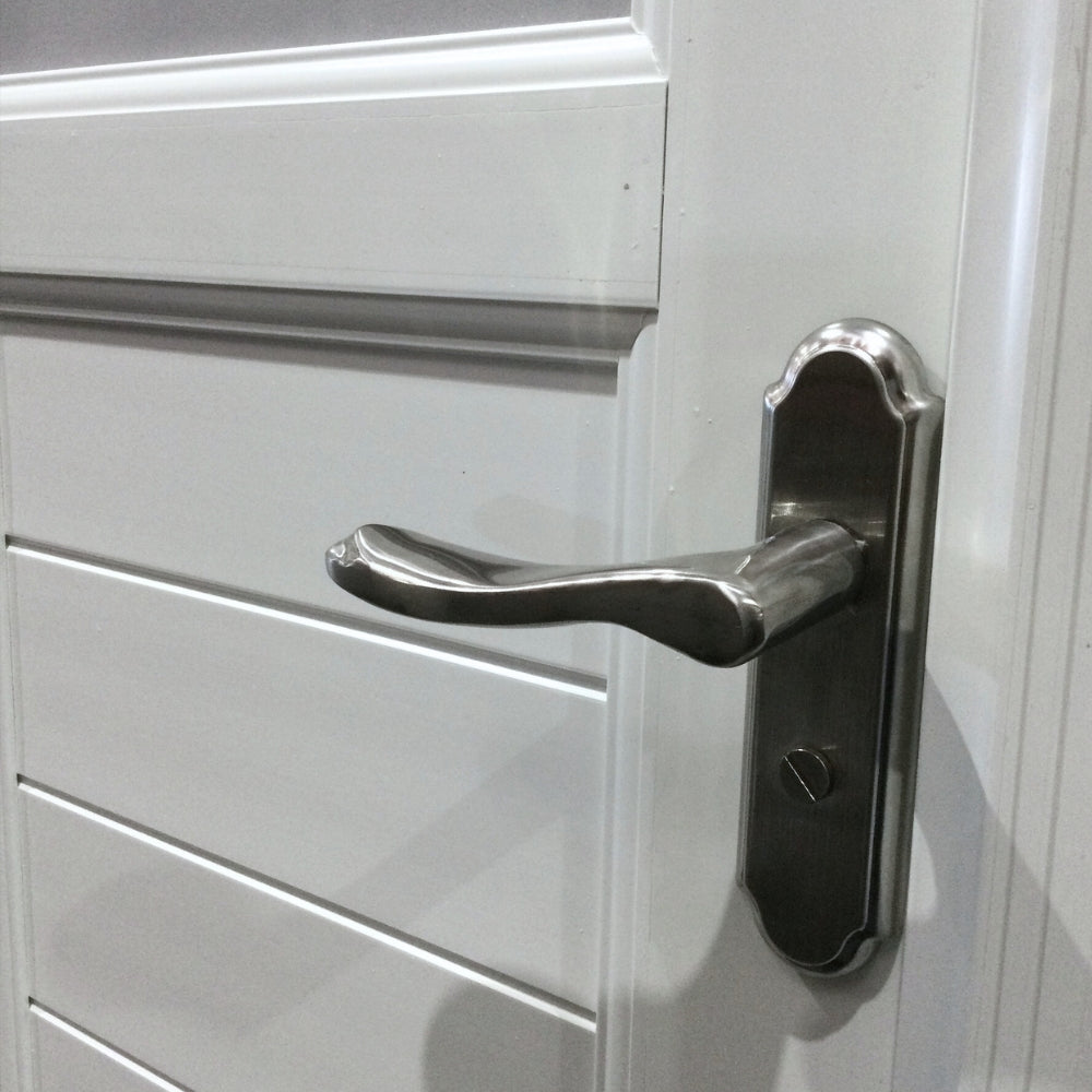 PUERTAS UPVC 3X7 CON MARCO 75MM BLANCO IZQUIERDA PG04 CON BISAGRAS Y CERRADURA