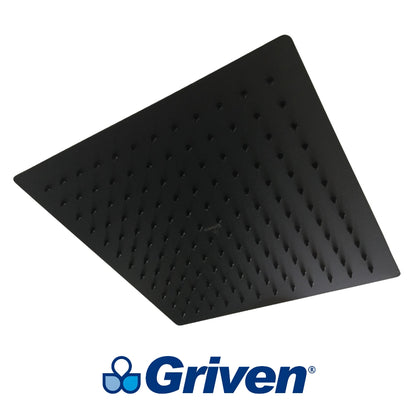 CABEZA DE DUCHA CUADRADA 12 IN NEGRA GRIVEN GV-SHB12-S